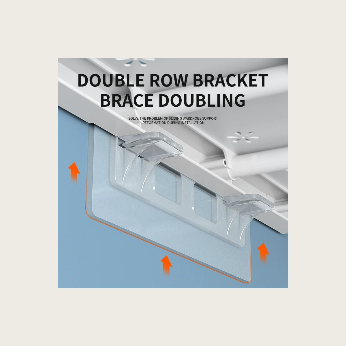 Double-row bracket and thick steel pipe frame