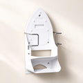 Ironing board and iron wall holder in black or white, mounted on a wall