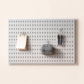 Adhesive Pegboard Panel, No-Drill Wall Board, 11.8 to 15.4 in Wide
