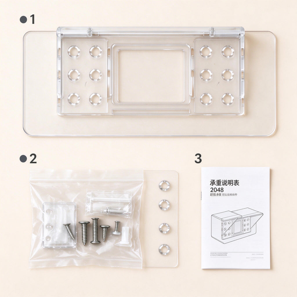 No-Drill Adhesive Shelf Brackets, 2.8 in, 4, 8 or 12 Pack