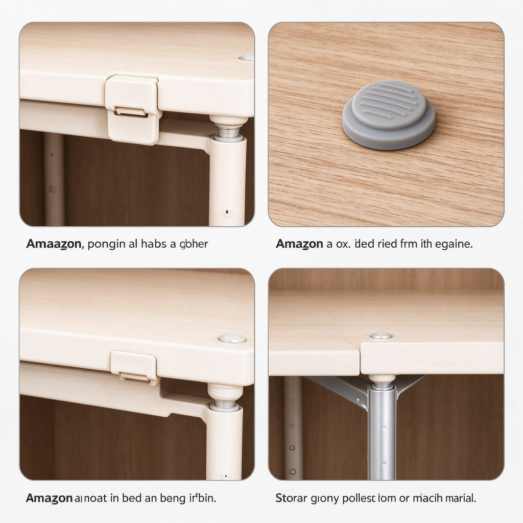 Adjustable Closet Shelf Divider - Expands 10.6 to 33.5 in Wide