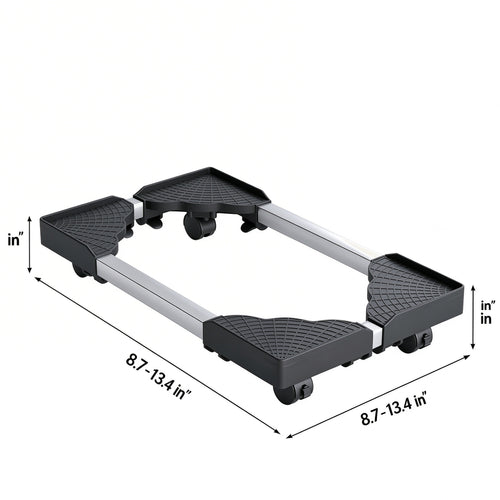 Adjustable PC Tower Caddy, 8.7-13.4 in, Plastic & Metal, Home Office