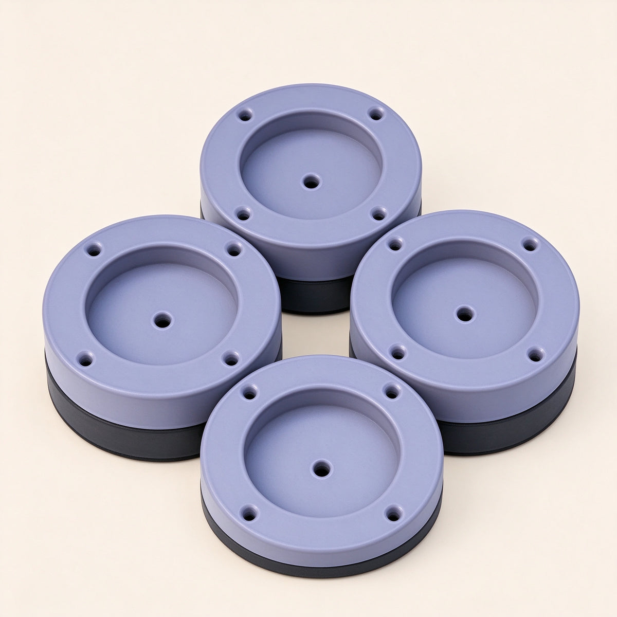 Adjustable Appliance Foot Pads, PP Resin, 0.6-1.8 in, Laundry Room