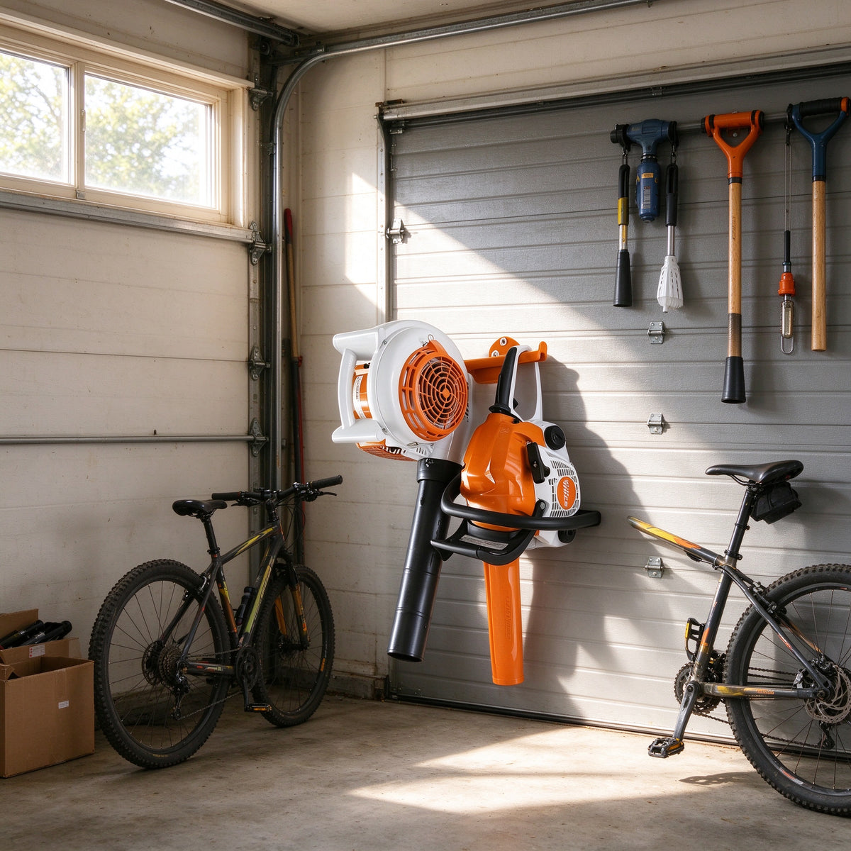 Backpack Leaf Blower Wall Mount, 11.5 in Steel Hanger