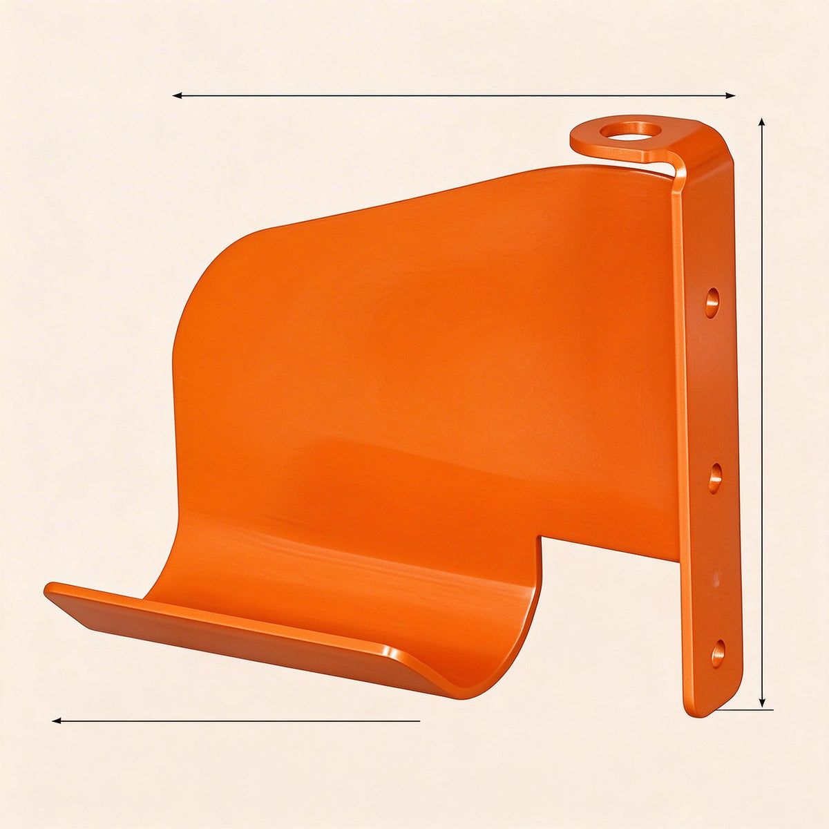Chainsaw Wall Mount Bracket, Steel Shelf, 3.9 in Deep, 1 or 2 Pack