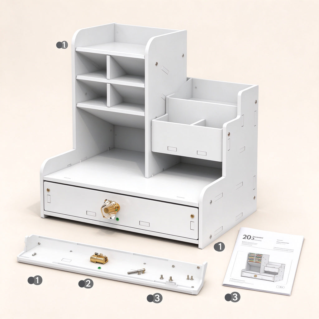 Desk Marker Organizer, 8.3 or 11.8 in Wide, Pull-Out Drawer