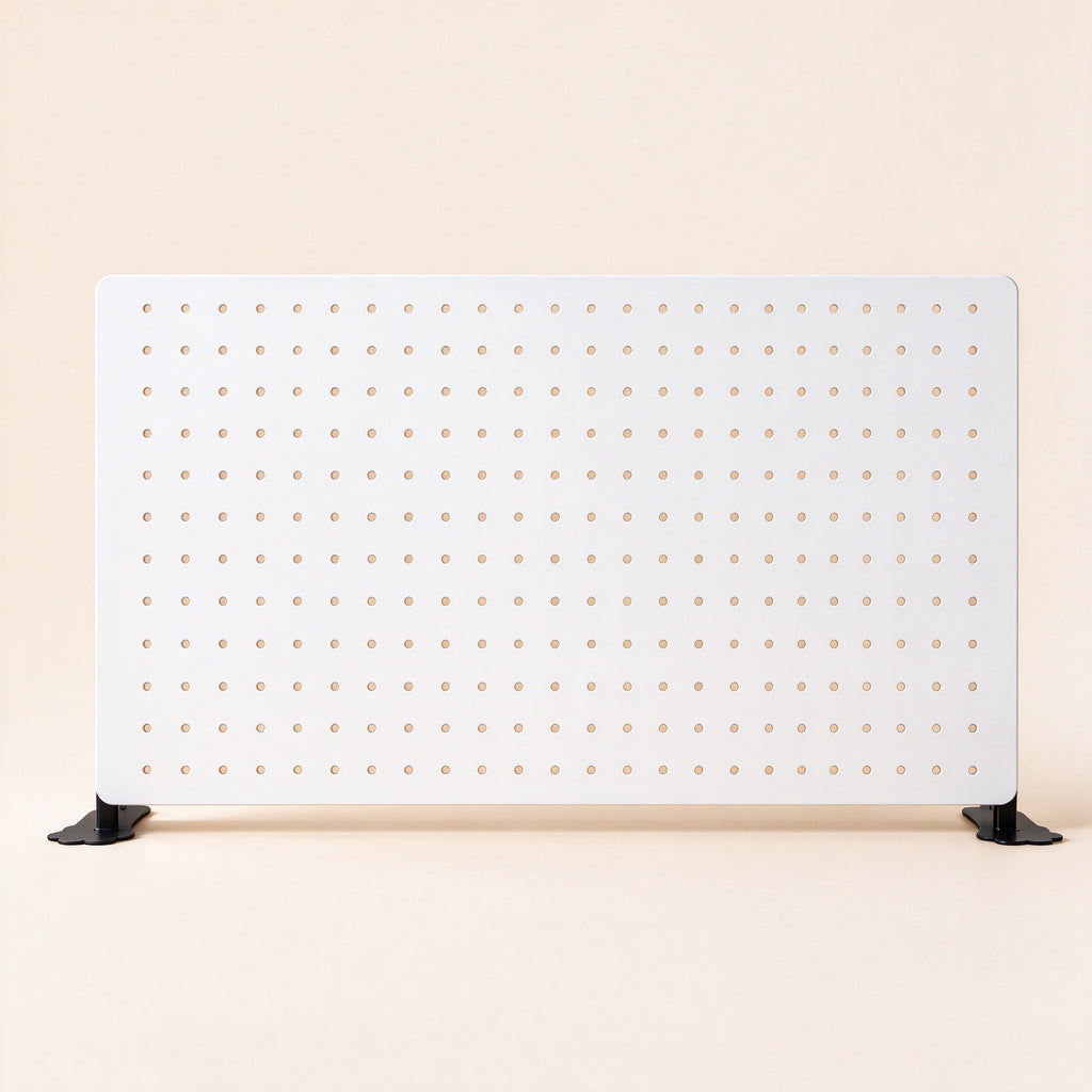 Adjustable Pegboard Desk Organizer, 15.7/23.6/31.5 in, Carbon Steel
