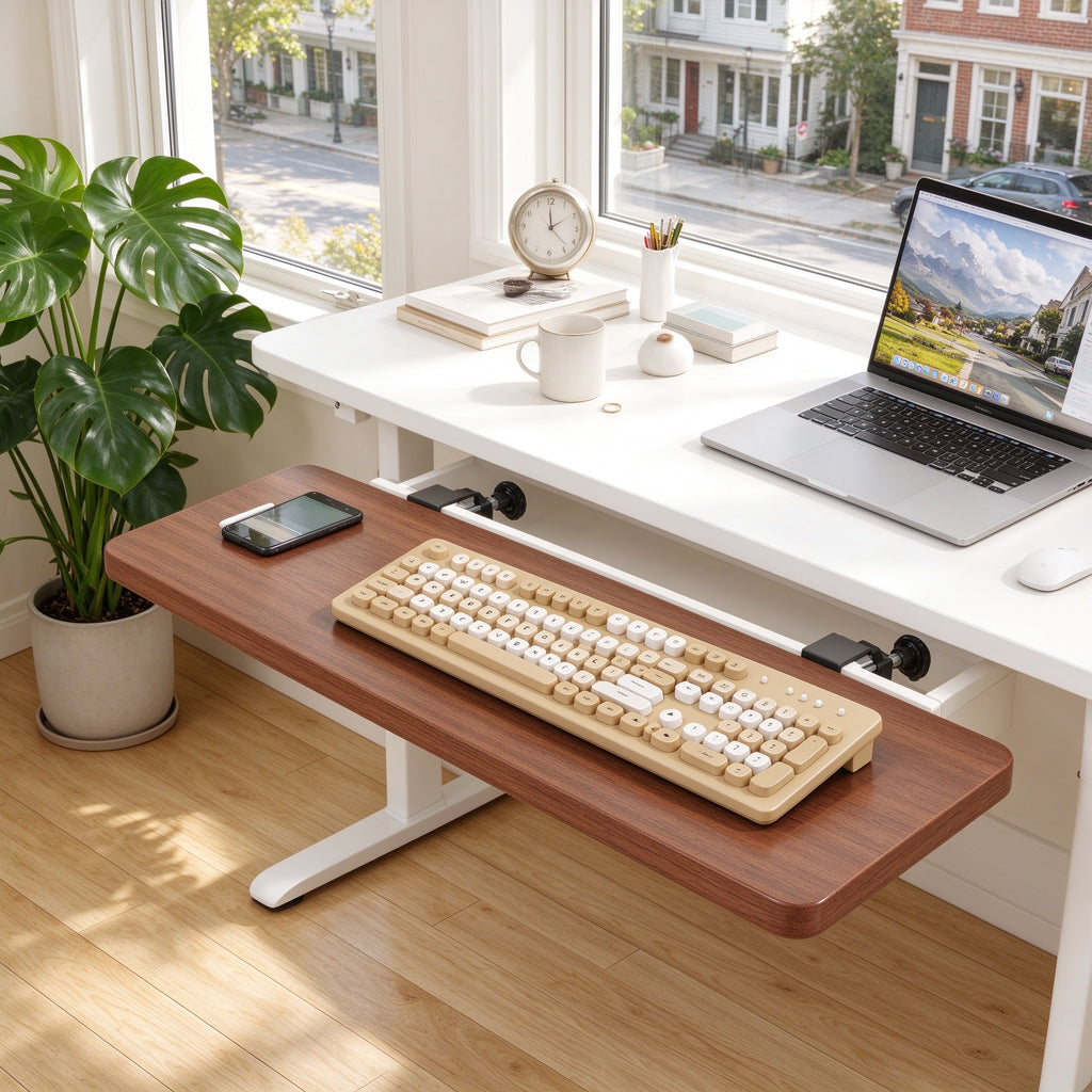 Drawer Extension Board, 21.7 to 29.5 in, Walnut White or Black