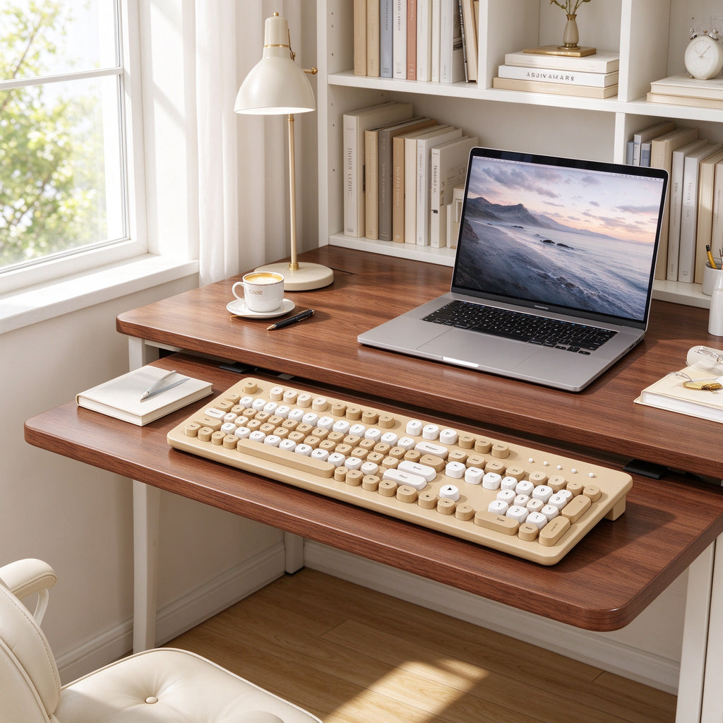Drawer Extension Board, 21.7 to 29.5 in, Walnut White or Black