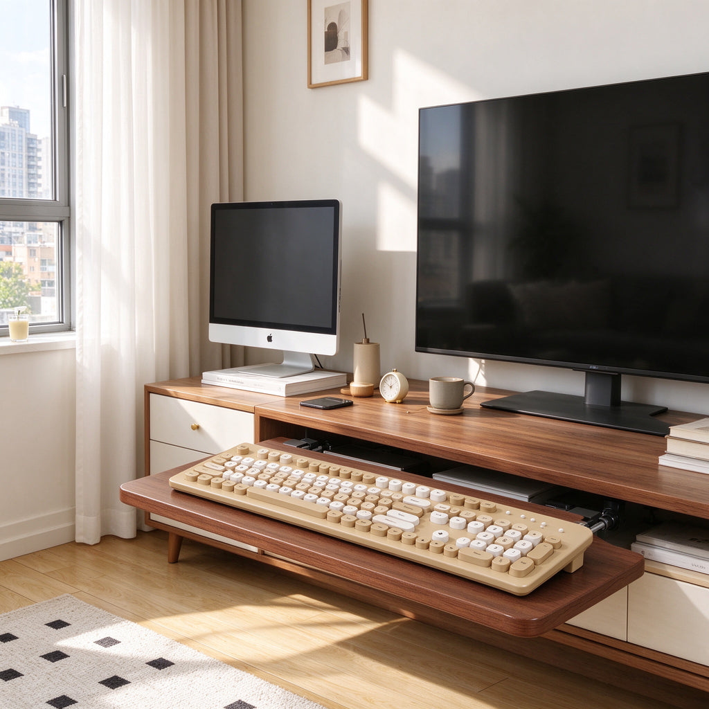 Drawer Extension Board, 21.7 to 29.5 in, Walnut White or Black