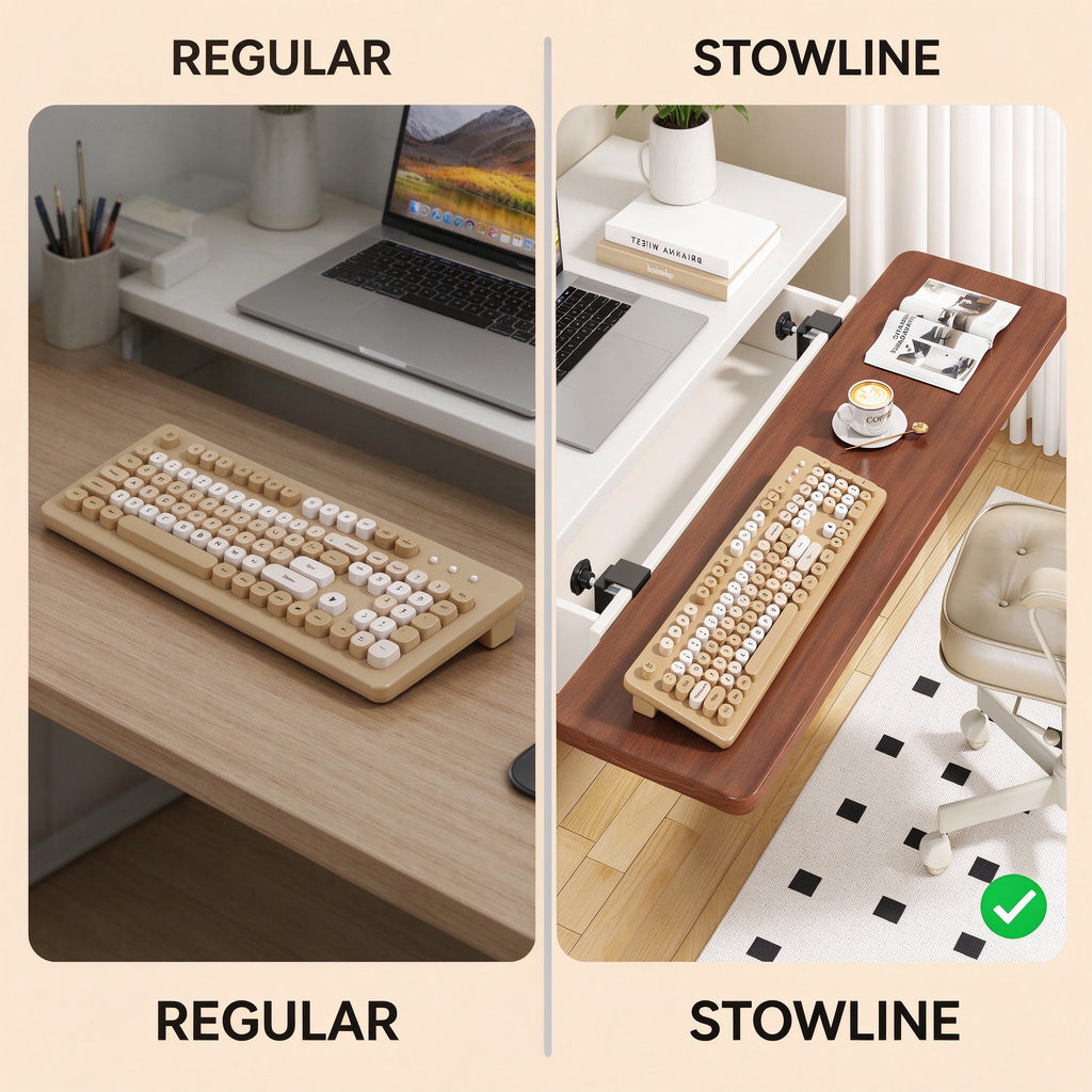 Drawer Extension Board, 21.7 to 29.5 in, Walnut White or Black