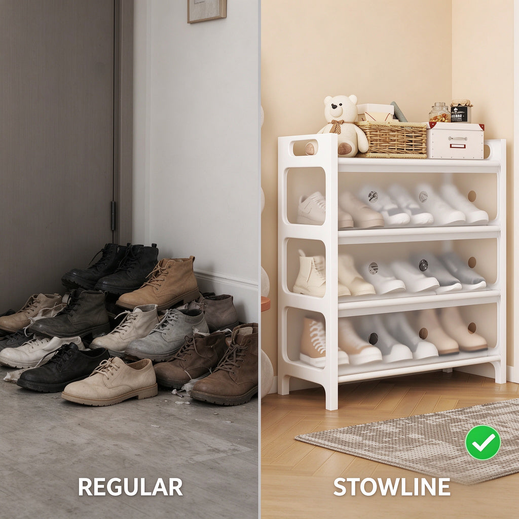 Dust-Proof Shoe Rack with Zip Cover, 4 or 5 Tier, 23.6 or 31.5 in