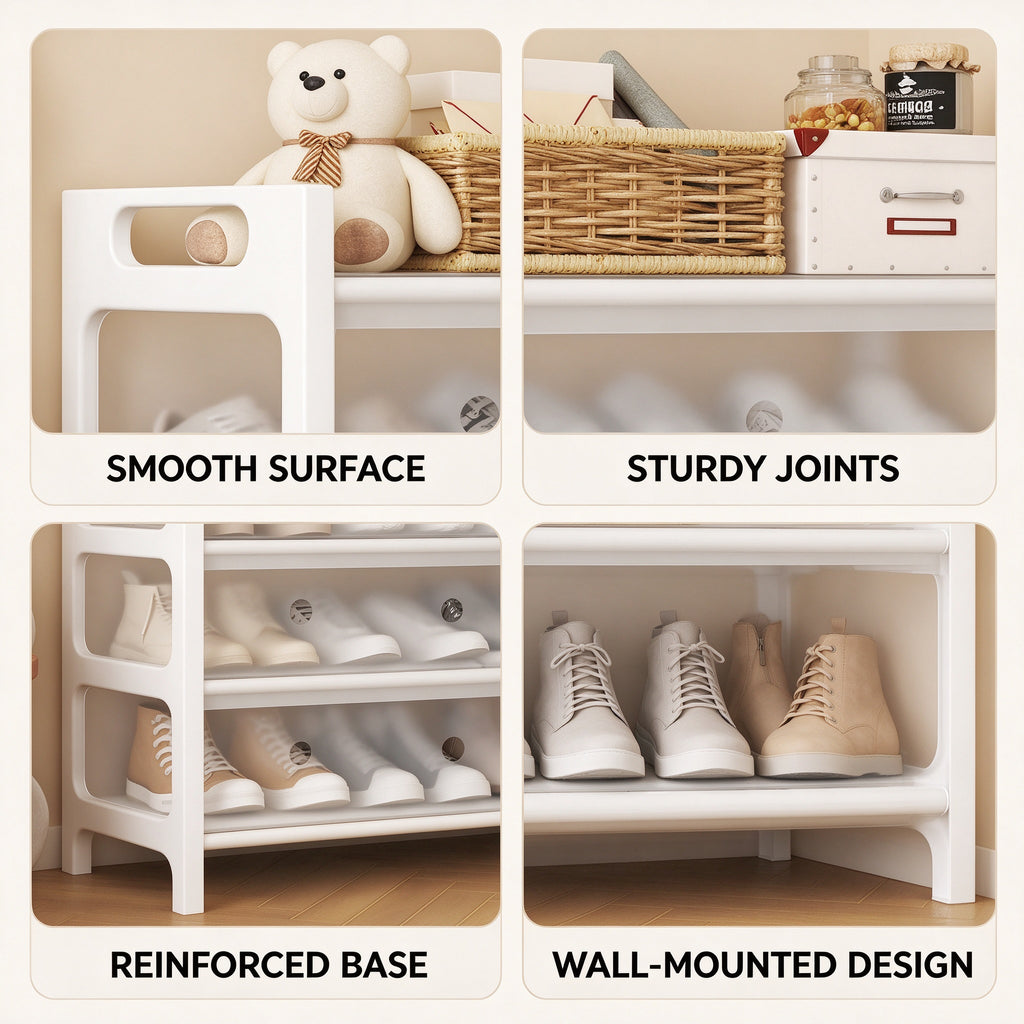 Dust-Proof Shoe Rack with Zip Cover, 4 or 5 Tier, 23.6 or 31.5 in