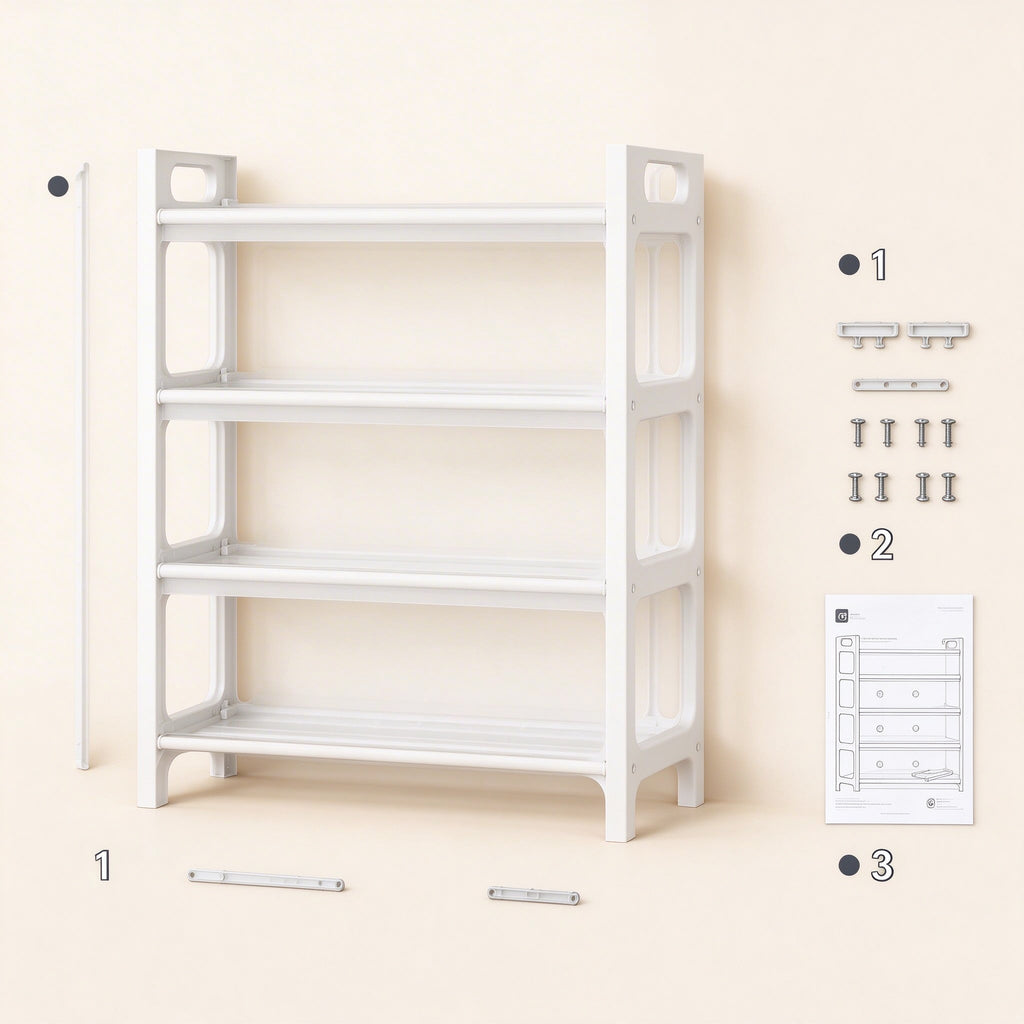 Dust-Proof Shoe Rack with Zip Cover, 4 or 5 Tier, 23.6 or 31.5 in