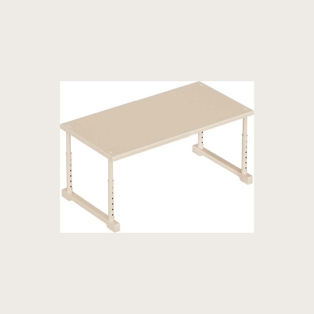 Adjustable storage rack, free-standing carbon steel