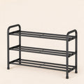Expandable 3-Tier Shoe Rack, Fits 17.7-31.5 in, Metal