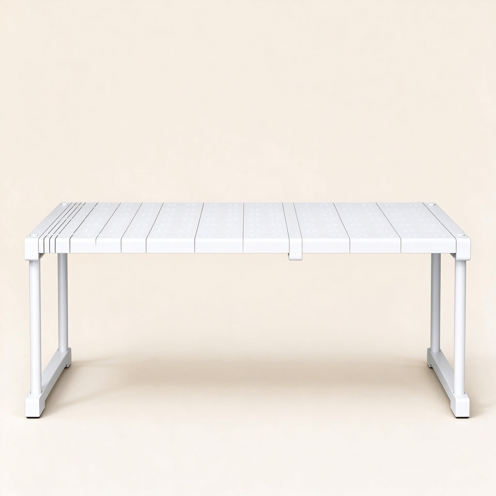 Expandable Shelf Riser, Fits 10.6-42.5 in, Holds 110 lb