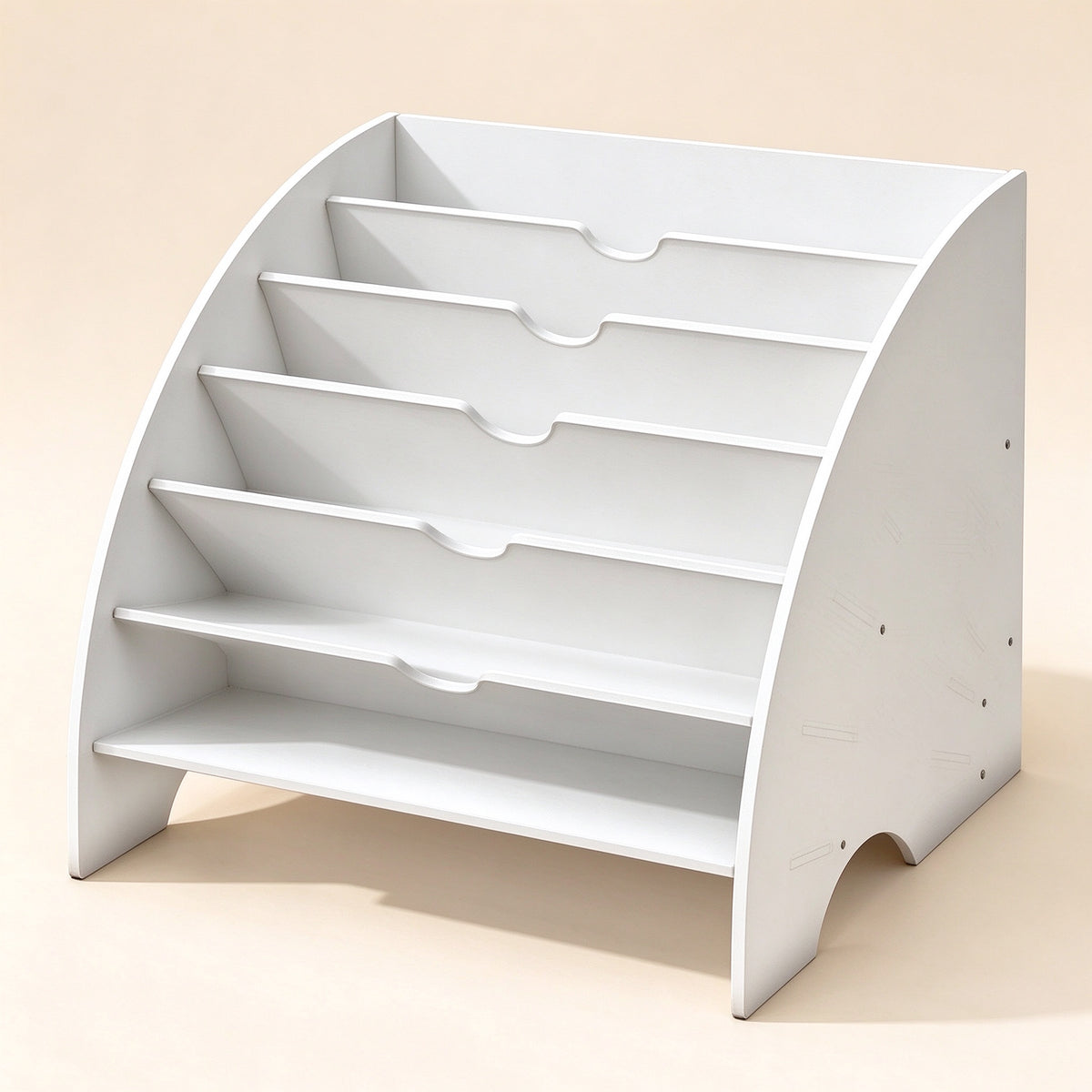 Fan File Rack for A4 Folders, 6 Slots, 13.2 in Wide
