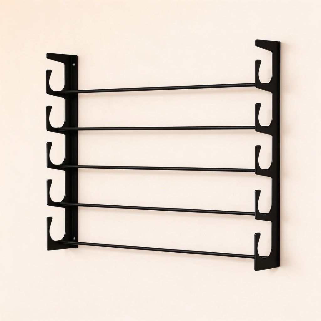 Fishing Rod Rack for Wall or Ceiling, 15.75 in, Pair of Brackets