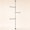 Floor-to-Ceiling Tension Clothes Rack, Fits 43.3-122.0 in Ceilings