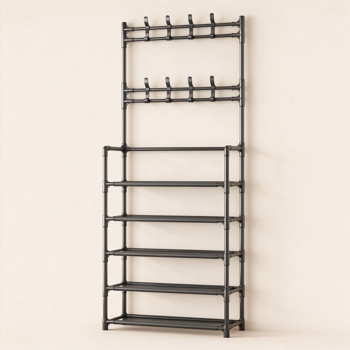Freestanding Shoe and Hat Rack, 3 to 5 Tiers, 23.6 or 30.7 in Wide