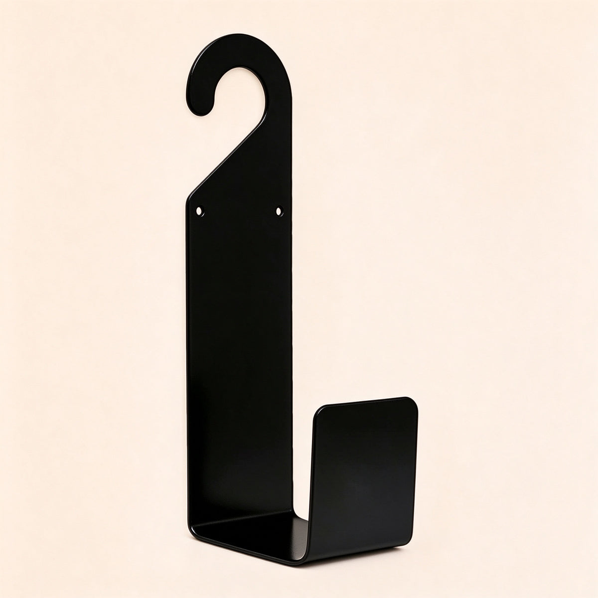 Wall-Mount Garden Hose Holder, 12 in Steel Hook, Spigot or Wall