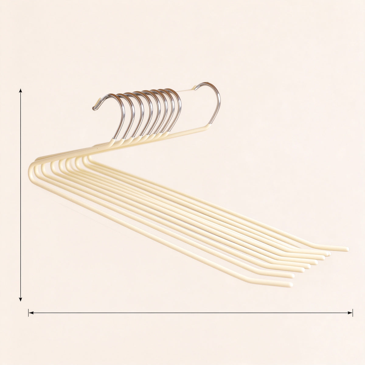 Non-Slip Goose-Neck Pants Hanger, 13.8 in Wide, 5 Pack