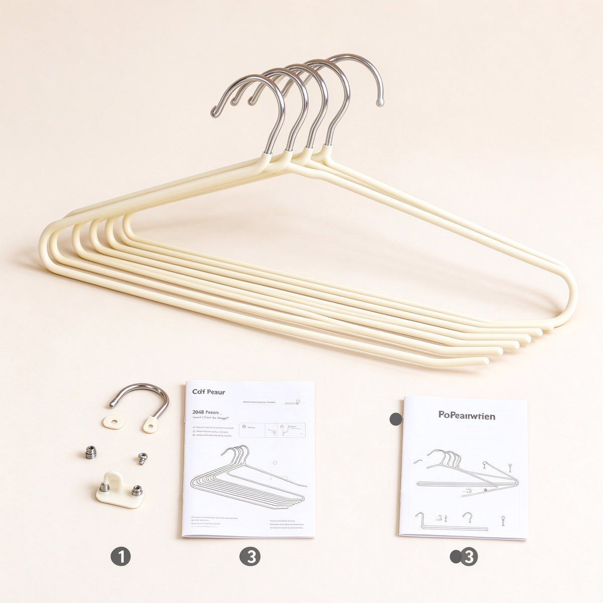 Non-Slip Goose-Neck Pants Hanger, 13.8 in Wide, 5 Pack