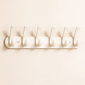 Magnetic Door Hook Rack, 12.6–19.7 in Steel Plate, 4–6 Hooks