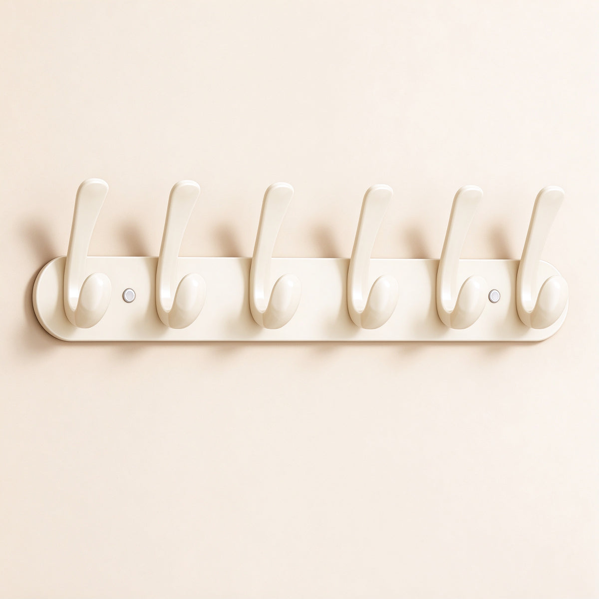 Magnetic Door Hook Rack, 12.6–19.7 in Steel Plate, 4–6 Hooks