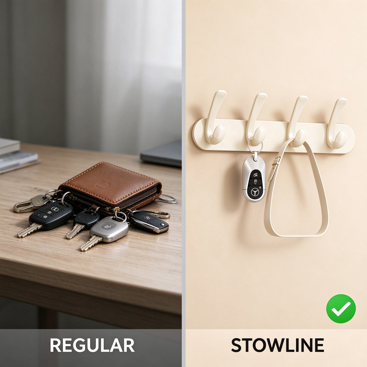 Magnetic Door Hook Rack, 12.6–19.7 in Steel Plate, 4–6 Hooks