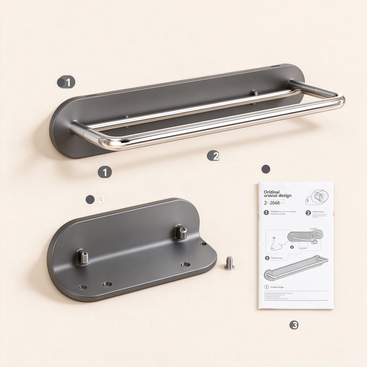 Magnetic Door Slipper Rack, 13.2 or 20.1 in, No Drilling