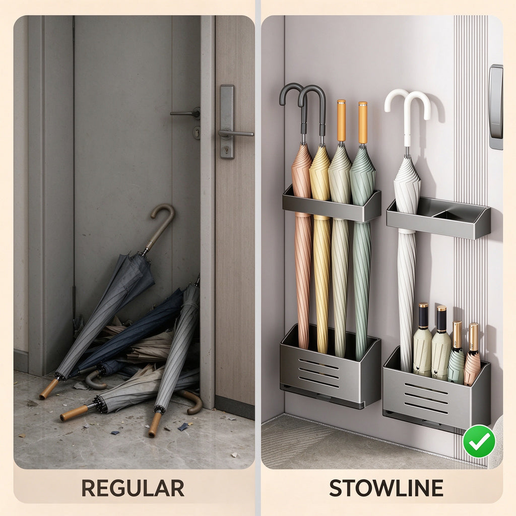 Magnetic Umbrella Holder for Steel Doors, 9.1 or 10.2 in