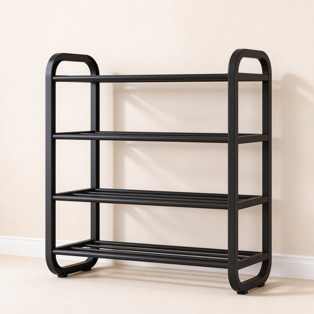 Modular Freestanding Shoe Rack, 3 or 4 Tier, 17.7-23.6 in Wide