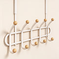 Over-the-Door Hook Rack, Double Row, 8-14 Hooks, 13.4-23.4 in Wide