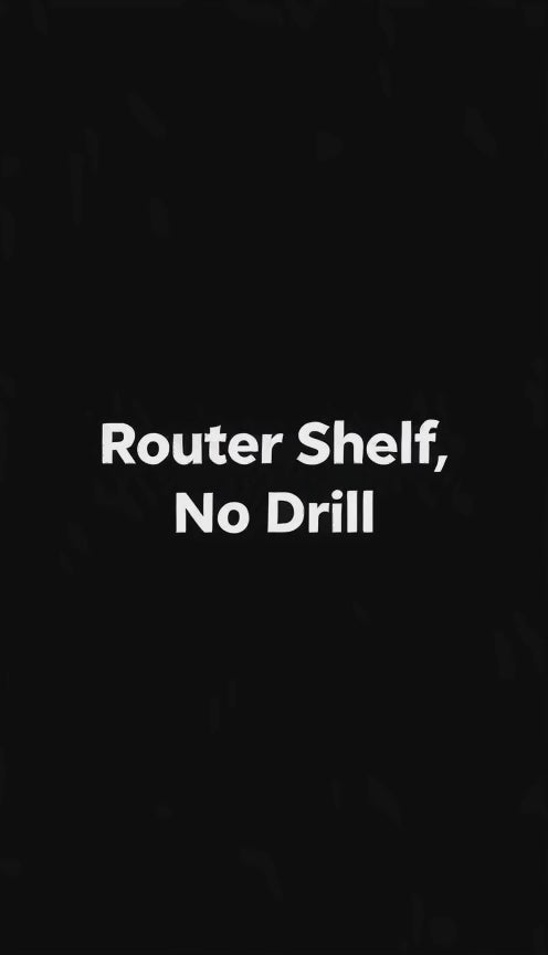 No-Drill Wall Shelf for Router and Cable Box, 11.8 to 31.5 in Wide