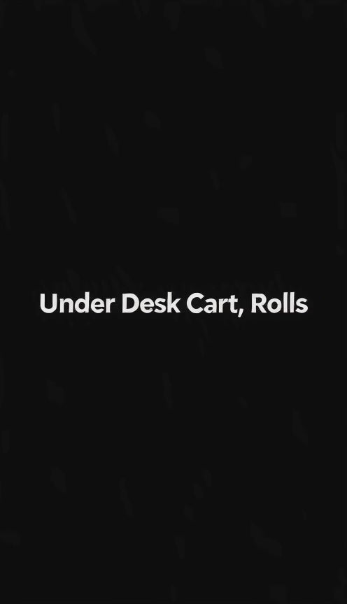 Rolling Under-Desk Storage Cart, 15.0 and 15.7 in Wide, Casters