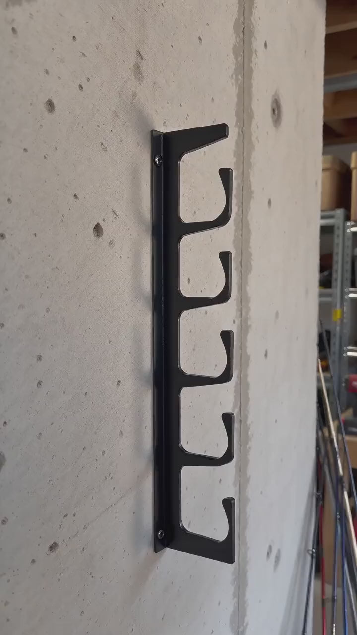 Fishing Rod Rack for Wall or Ceiling, 15.75 in, Pair of Brackets