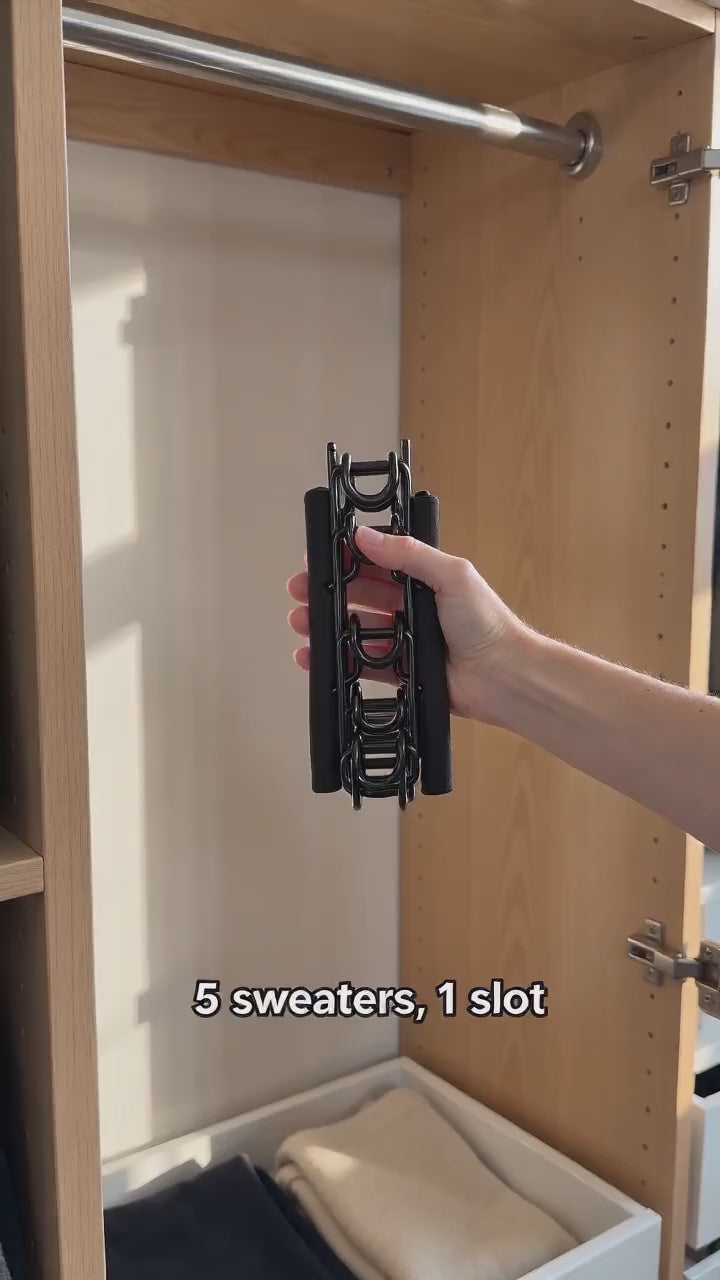 5-Tier Space-Saving Hanger, 16.1 in, Iron and Foam