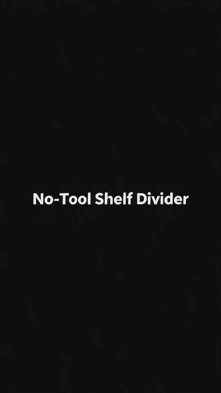 Adjustable Closet Shelf Divider - Expands 10.6 to 33.5 in Wide