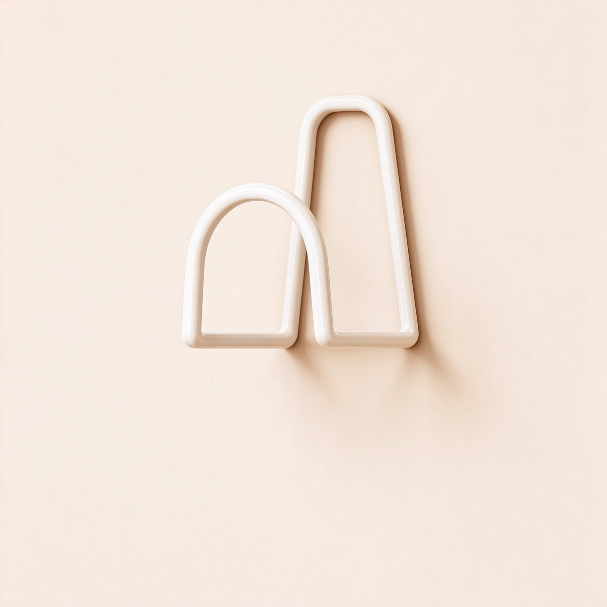 Racket Wall Hook, No-Drill Holder, 4.7 in Tall, 2 or 3 Pack