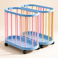 Rolling Storage Basket for Yoga Mats and Laundry, 9.8 or 11.8 in Wide