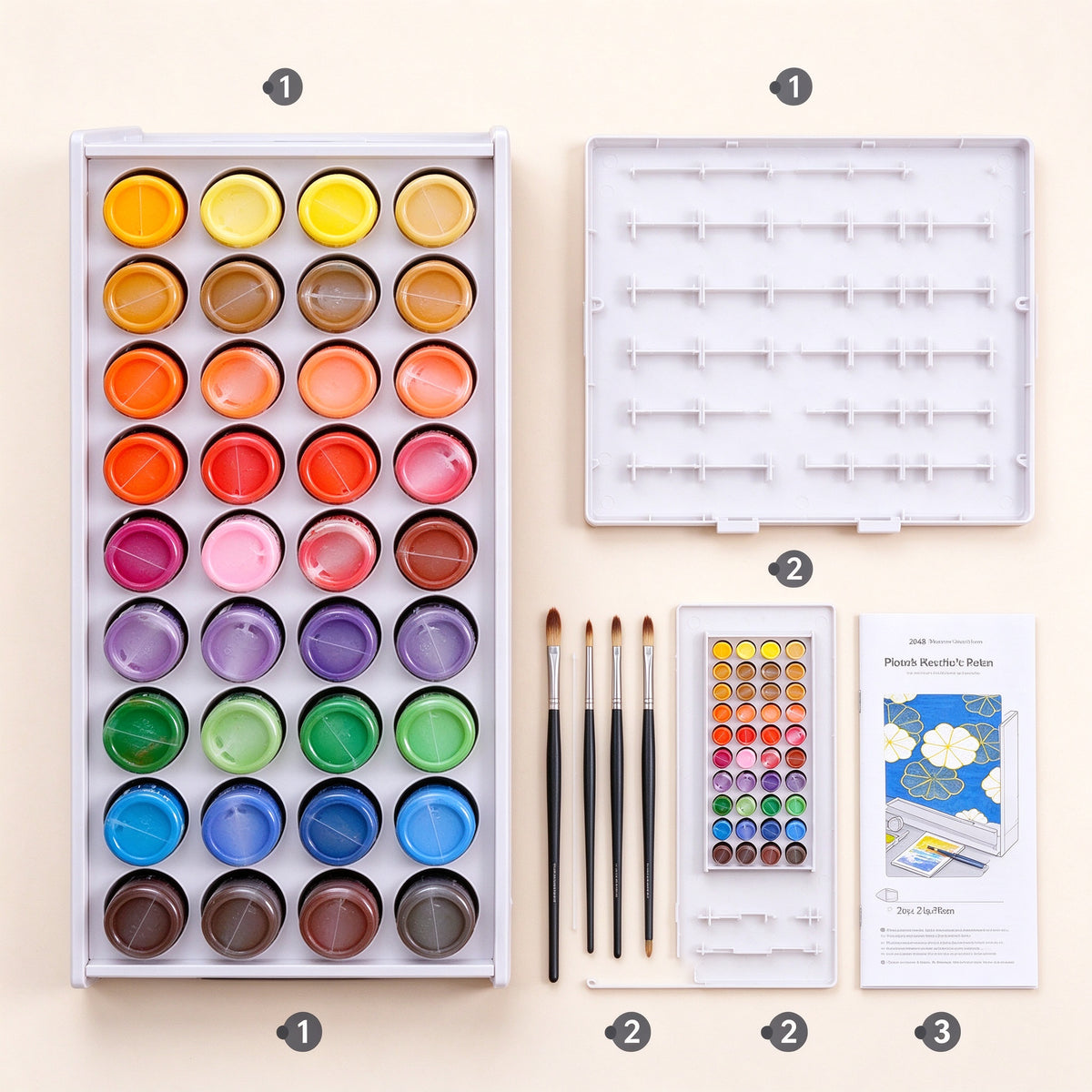 Rotating Paint and Marker Storage Tower for Desk, 72 or 120 Holes