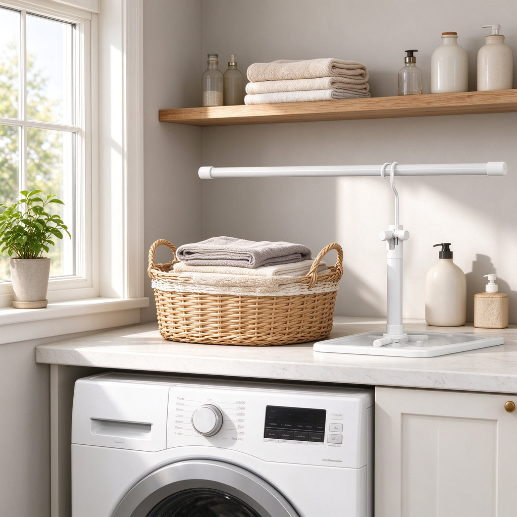 Spiral Drying Rack for Duvets, 16.5 in Coil, Metal, Laundry Room