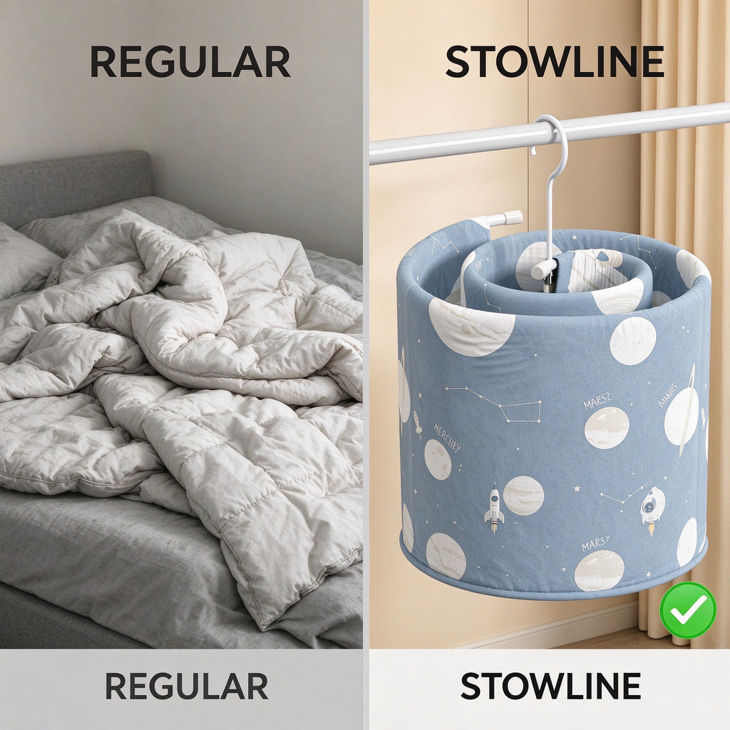 Spiral Drying Rack for Duvets, 16.5 in Coil, Metal, Laundry Room