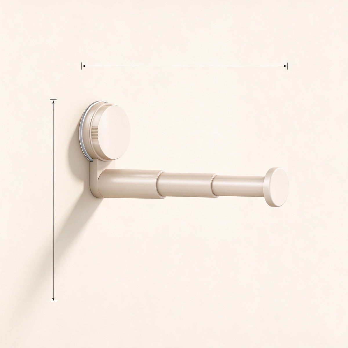 Suction Hanger Rack, 7.7 in Arm, PP Plastic, Closets and Laundry