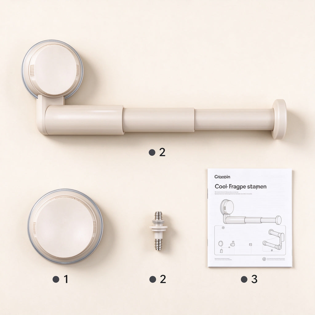 Suction Hanger Rack, 7.7 in Arm, PP Plastic, Closets and Laundry