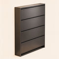 Ultra-Slim Flip-Down Shoe Cabinet, 2 or 3 Tier, 20 or 25.8 in Wide
