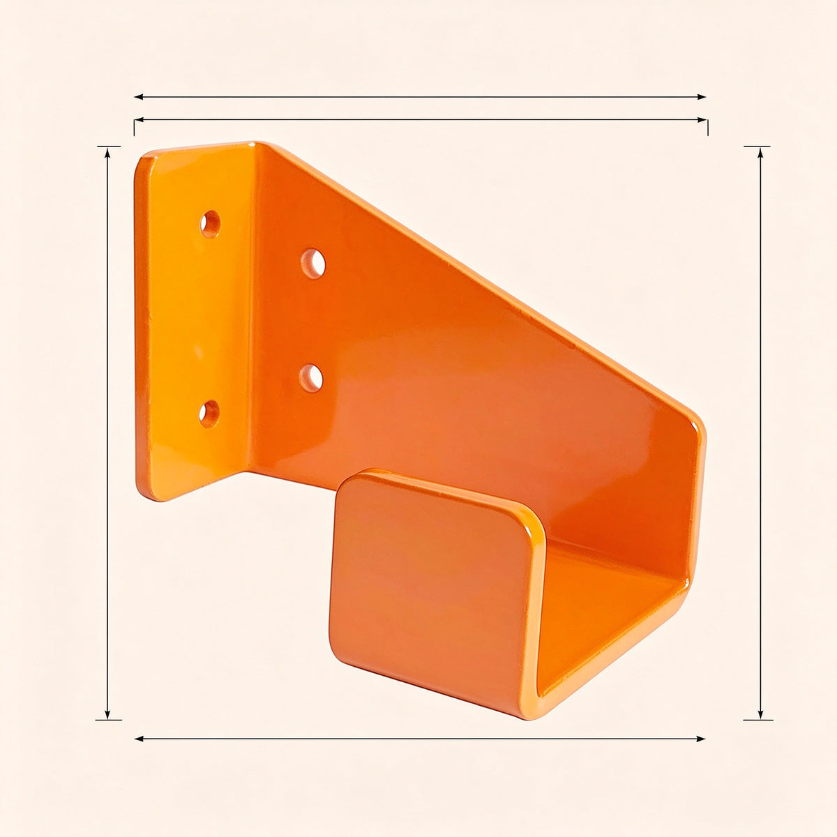 Wall-Mount Chainsaw Hanger, Steel Hook, 3.5 in Deep, 1 or 2 Pack