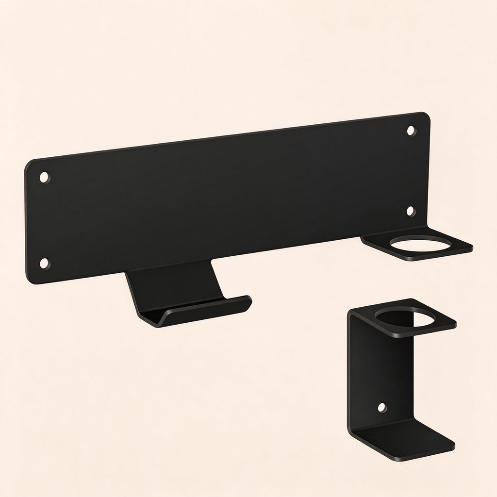 Wall-Mount Floor Jack Holder, 10 in Steel Bracket, 110 lb